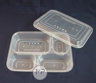 Mika bento thinwall / Bento Thinwall Sekat 4 / thinwall (OTH-1) -25pcs