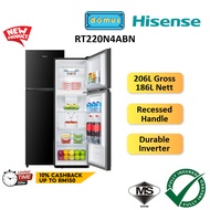 2026 Hisense Refrigerator 2 Door Inverter 206L Fridge Peti Sejuk Peti Ais 2 Pintu Inverter Murah Kec