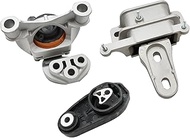 XQSMWF 3PCS Rear, Right Engine Mounts & Left Trans Mount Compatible with Ford Ecosport L3 1.0L 2017-
