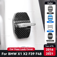For BMW X1 X2 F39 F48 2016-2021 Car Door Lock Protection Cover Anti rust Stainless Steel Auto Interi