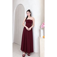 *Regular* Elias Midi Skirt in Maroon