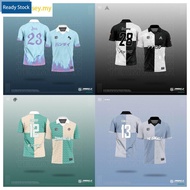 Jersey Viral OOTD 2023 TIKTOK Murah Berkolar Baju Lelaki Retro Collar Flame Japanese/Kanak-kanak Lel