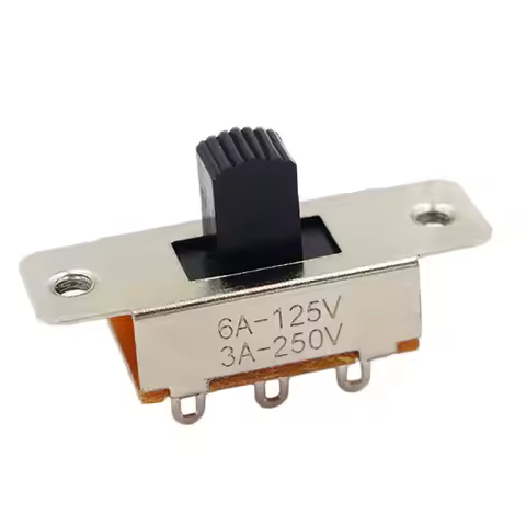 2-5pcs On-Off 3 Position 2P3T PCB Panel Slide Switch Panel Mount Vertical Slide Switch 6 Pin High cu