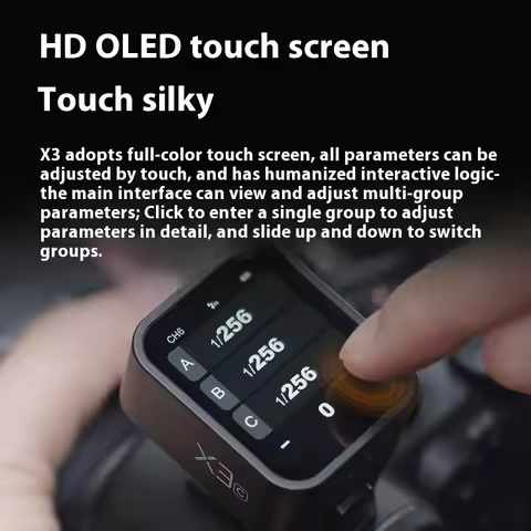 Godox X3 TTL HSS 2.4G Flash Wireless Trigger OLED Touch Screen Transmitter Charge for Canon Nikon So