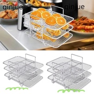 QINJUE Air Fryer Rack, Stainless Steel Multi-Layer Dehydrator Rack, High Quality Cooker Stackable Multi-Layer Dehydrator Rack Kitchen Gadgets