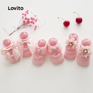 Lovito Cute Cartoon Flat Shoes Socks for Baby&Kid LCS099006