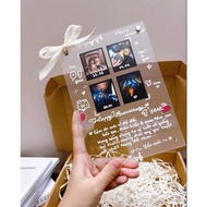 A5 Transparent 2-sided Mica photo frame (15x21cm) meaningful gift set for lovers and friends