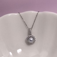 太陽花 天然海水珍珠 akoya 真多麻 萬能扣 吊墜 贈純銀項鏈