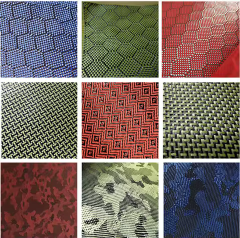 Carbon Aramid Fiber Hybrid Fabric Cloth Carbon Fiber Aramid Fiber Twill/Plain Weave/Aromatic Carbon/