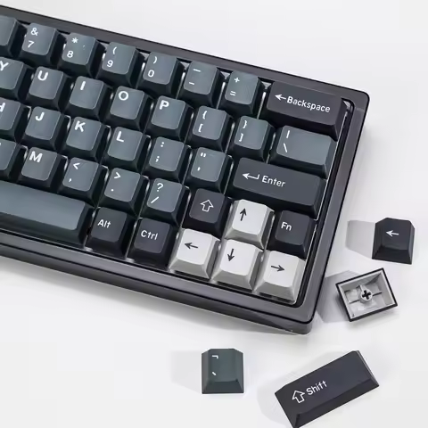 KBDiy 174 Keys/Set PBT GMK Apollo Keycap Double Shot Minimalist ISO Cherry Profile for Game Mechanic