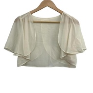Aimer Bolero Jacket ivory Women Short sleeves Direct from Japan Secondhand