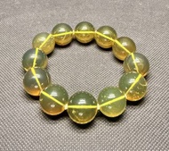 琥珀 墨西哥藍珀手串(淨水輕微粉塵）5x克19+mm