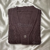 HOZURA - Cardigan Sweater Rajut Cable Tebal PREMIUM Lanna (Batta) - Cardigan Oversize - Cardigan Raj