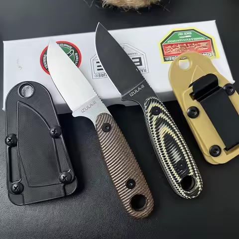 IZULA II High-hardness Fixed Blade Multi-purpose Carving Knife Jungle Adventure Outdoor Knife Campin