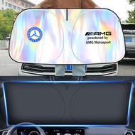 Car Windshield Sun Shade Blocks UV Rays Metallic Foldable Car Front Window Sun Visor Protector Sunsh