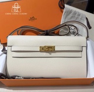 Sold🌈Hermes🧡Kelly to go🧡I2奶油白拼2S芝麻色金扣🌈全新閑置🌟Epsom皮🌟有盒🌟kellytogo🌟Kelly🌟愛馬仕🌟