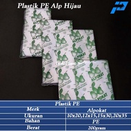 HIJAU Pe Plastic/Clear Plastic/Green Alp PP Plastic 10x20/12x15/15x30/20x35