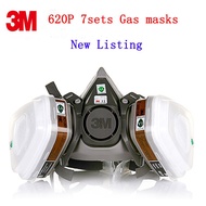 3M 6200 Gas Mask -2 Filters 6001CN - Box of 10 Filter Cotton