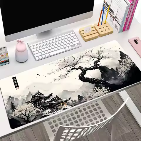 Landscape ink painting Mouse Pad Desk Pad Mouse Mat Game Mouse pad Gift Mouse Pad Anti-Slip Rubber B