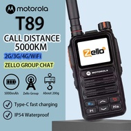 Motorola Zello Walkie Talkie T89 WIFI/SIM card/4G Network Radio 5000KM Mobile Radio Bluetooth Interp