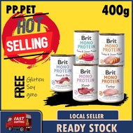 Brit Mono Dog Can Food 400G - Dog Canned Food / Wet Food / no gmo /no soy / no gluten / premium wet 