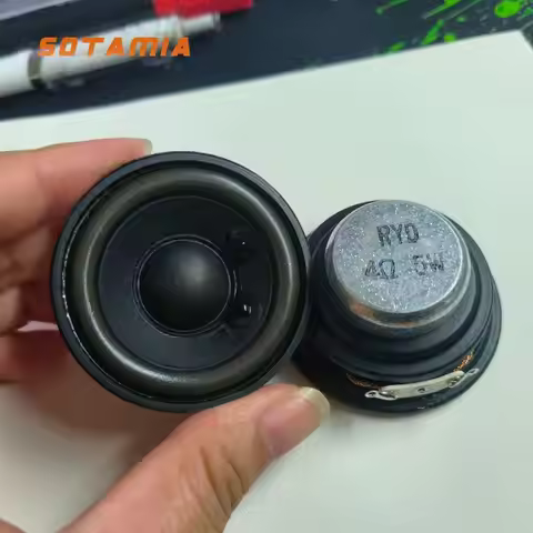 SOTAMIA 2Pcs 50mm Strong Magnetic Full Range Audio Speaker 4 Ohm 5W Sound Music Loudspeaker DIY Blue