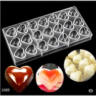 2089 - Heart-shaped chocolate bonbon mold 13gr