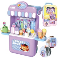 Simulation Luggage Toys Wholesale Educational Play House Dessert Push Scene Children Admissional Pla