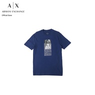 Armani Exchange เสื้อยืดผู้ชาย รุ่น XM001408-AF10358-UB079 - สีฟ้า