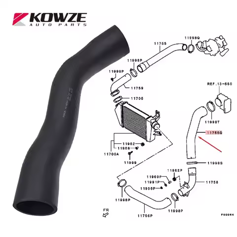 Turbo InterCooler Intake&Outlet Air Hose Pipe For Mitsubishi Pajero Sport II 2008-2016 L200 Triton 2
