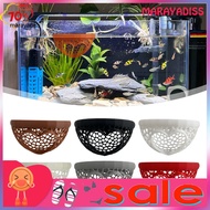<MYS> Interactive Betta Fish Toy Betta Hideout Floating Betta Fish Lounge Hollow Heart-shaped Cave H