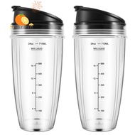 24OZ Replacement Cups Compatible for   BN401, BN701, SS101, BN400, BN800, BN801 Blender