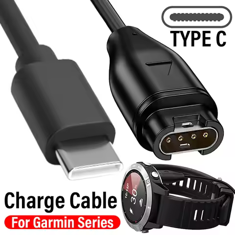 Type C Watch Charger Cable for Garmin Fenix 5X 6S PRO 7 8 Universal Smart Watch USB Type-C Data Cord