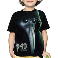 Scp Shirt for Boys Game T-Shirt Scp Foundation 049 V1 3D
