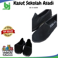 BJJAYA Kasut sekolah hitam asadi serlum / black school shoes asadi