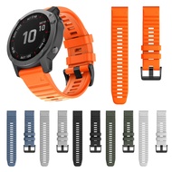 QuickFit 22mm 26mm Watchband For Garmin EPIX Fenix 7X 7/6 6X Pro/5 5X Plus 3 3HR Silicone Band Fenix6 Watch Easyfit Wrist Strap