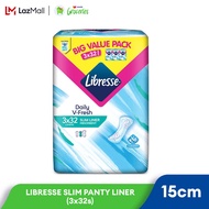 Libresse Slim Panty Liner 15cm (3x32s)