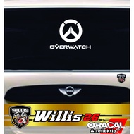 Promo Sticker Overwatch DVA Car Glass Gamer Cutting Sticker Game