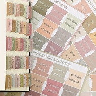 Bible Tabs, 75 Tabs, Mini Bible Sticker Tabs for Women Men Kids, Bible Tabs for Study Bible