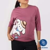 new Ria Busana - Option - Tshirt Lengan 7/8 Wanita Art. Puppy