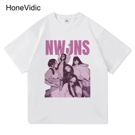 HONEVIDIC NJZ NWJNS Summer Fashion Men/Women Aesthetic Graphic Casual T-Shirt Unisex High Quality Co