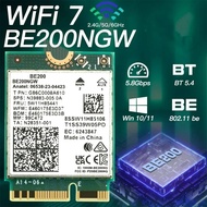 Intel BE200 Be200ngw 7 wifi Card supports 2.4ghz 5ghz 6ghz with Bluetooth 5.4 supports BE standard w
