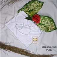 Jilbab Bergo Jersey Premium Maryam Warna Cerah - Hijab Modern Polos Hijau Muda/Neon/Orange/Light Bla