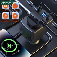CFSTORE 150W Car Charger with Voltage Display and Super Fast Charging Adapter Multi-Port Car Inverte