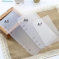 FISHSTICK Notebook Divider Students Matte Transparent Board Page Agenda A5 A6 A7 B5 A4 Planner Separator