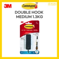 [3M] Command Medium Hook  1.3kg – Matte Black – Water-Resistant – 1pc
