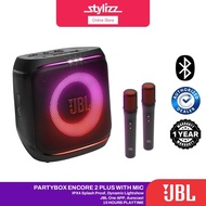 JBL PartyBox Encore 2 Plus | Encore 2 Portable Bluetooth Party Speaker With 2 Wireless Mic