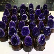 Natural Brazilian Amethyst Crystal Cluster Ornaments Crystal Cave Piece Raw Ore Specimen Degaussing Stone Amethyst Cave Lucky Cornucopia..................