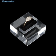 SEPTEMBER Rings Display Stand Clear Fashion Single Double Transparent Frosted Jewelry Shop