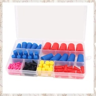 (MDQS) 105 PCS Silicone Rubber Tapered Plug Assortment Kits As Shown Silica Gel for Masking Off Hole